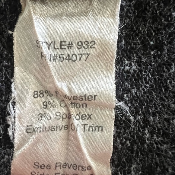 CABI RACERBACK TANK SZ MED GRAY WHITE MARLED FABRIC SOFT ATHLEISURE GYM WORKOUT - Picture 5 of 6